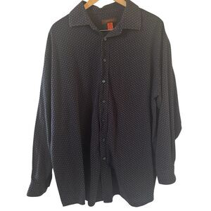 Nyne Mens Button Up Shirt Size 2XL Big Long Sleeve Work Office Preppy Going Out